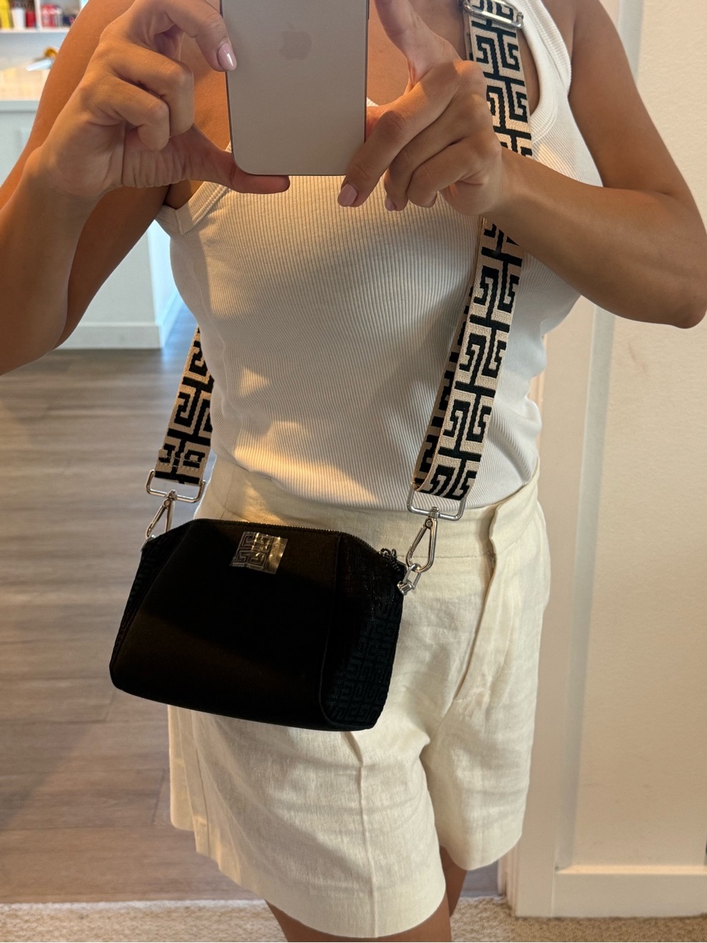 Givenchy Crossbody Bag with Patterned Strap
